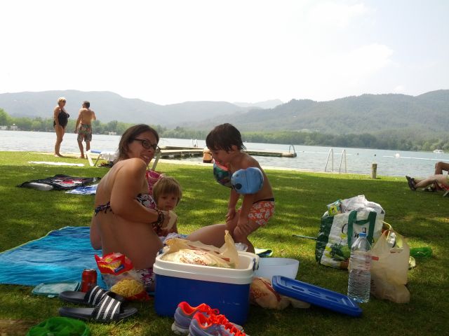 Banyoles con niños