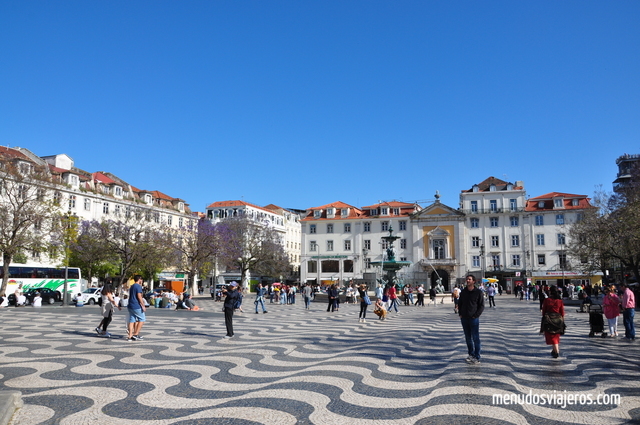 PLaza de los restauradores en Lisboa