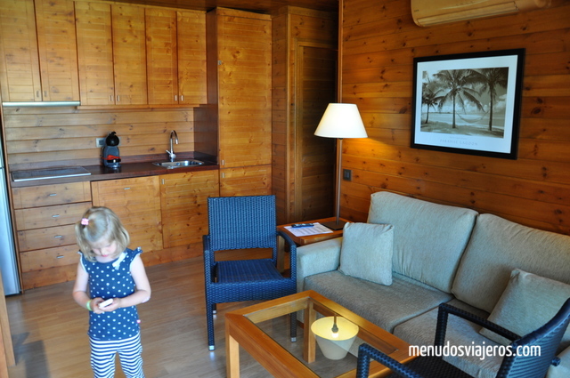 Dentro del Bungalow en Camping Playa Montroig