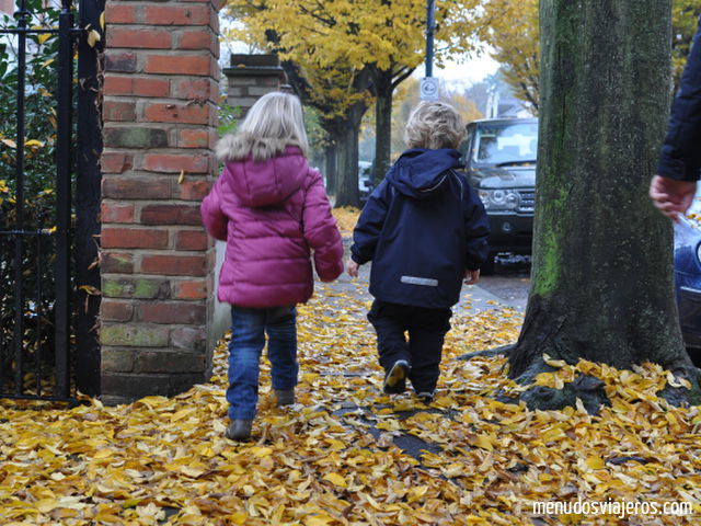 Viajar con niños en otoño