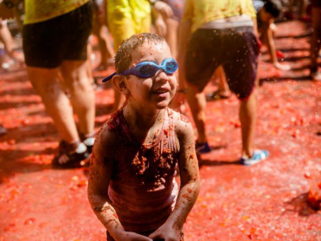 Tomatina infantil en Buñol